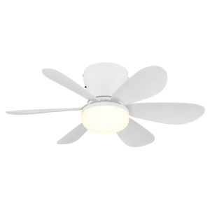 Plafoniera LED Delores, cu ventilator, 5W, 350 lm, lumina calda/neutra/rece, IP20, alb mat, Globo Lighting [7]- savelectro.ro