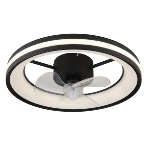 Plafoniera LED Gatian, cu ventilator, 30W, 2215 lm, lumina calda/neutra/rece, IP20, neagra, Globo Lighting [4]- savelectro.ro