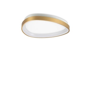 Plafoniere LED, Plafoniera LED Gemini 24W, lumina calda (3000 K), 1850lm, IP20, aurie, Ideal Lux - savelectro.ro
