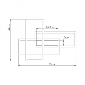 Plafoniera LED Nela BH17-04591, cu telecomanda, 65W, 7150lm, lumina calda+neutra+rece, IP20, neagra, Braytron [3]- savelectro.ro