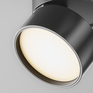 Plafoniera LED Onda C024CL-L12B3K, 12W, 700lm, lumina calda, IP20, neagra, Maytoni [2]- savelectro.ro