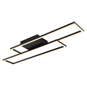 Plafoniere LED, Plafoniera LED Tatjana 30W, 1700 lm, lumina calda (3000K), 80 cm, IP20, neagra mat, Globo Lighting - savelectro.ro