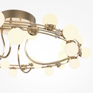 Plafoniera LED Tessara MOD081CL-L36G3K, 55W, 4100lm, lumina calda, IP20, aurie+alba, Maytoni [2]- savelectro.ro