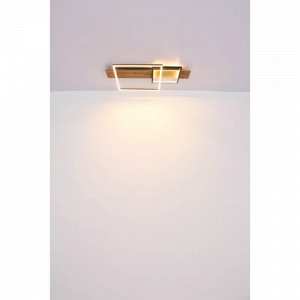 Plafoniera LED Vanni 67289D, 24W, 1100lm, lumina calda, IP20, neagra+maro, Globo Lighting [6]- savelectro.ro
