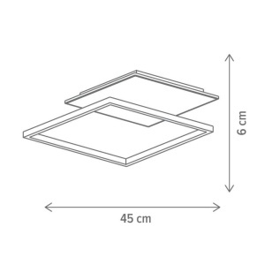 Plafoniera LED Vertis, 27W, lumina neutra (4000 K), alba, neagra, Klausen [2]- savelectro.ro