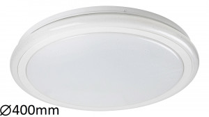 Plafoniera Leonie LED, metal, alb, cu telecomanda, 2400 lm, temperatura de culoare variabila (3000-6500K), 1510, Rabalux [1]- savelectro.ro