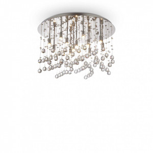 Plafoniera Moonlight 077802, 12xG9, crom+transparenta, IP20, Ideal Lux