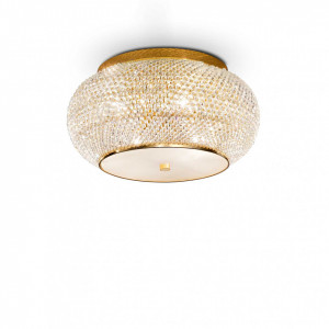Plafoniera Pasha 100807, 6xE14, aurie, IP20, Ideal Lux