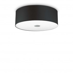 Plafoniere, Plafoniera Woody 122212, 5xE27, neagra, IP20, Ideal Lux - savelectro.ro