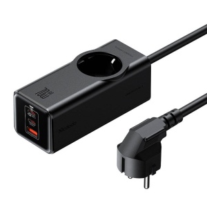 Prelungitor McDodo, 1 priza, 2xUSB-C max 70W+USB-A, 1.5 metri, negru [4]- savelectro.ro