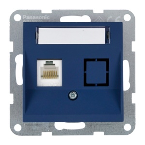 Prize si intrerupatoare, Priza internet cat 6, IP20, Ocean, Panasonic Karre Plus 55 Soft Touch - savelectro.ro