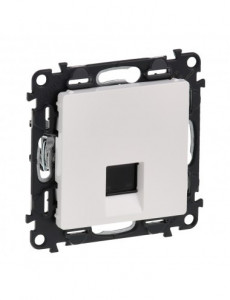 Prize si intrerupatoare, Priza internet RJ45 cat 5E, alb, Legrand Valena Life - savelectro.ro