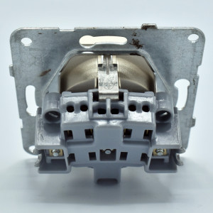 Priza simpla cu impamantare si protectie copii, 16A, IP20, Bronz, Panasonic Arkedia Slim \ Karre Plus