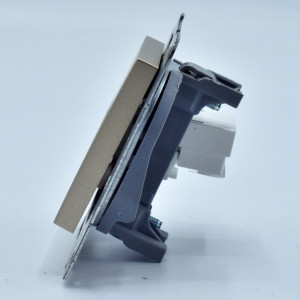 Priza telefon RJ11, bronz, IP20, Panasonic Arkedia Slim / Karre Plus