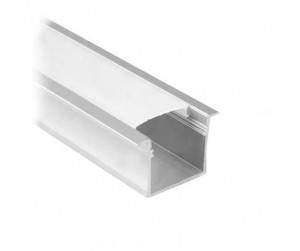 Profil aluminiu banda led, incastrat, lat, 2 metri, V-TAC