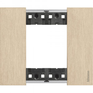 Prize si intrerupatoare, Rama 2 module, auriu, Bticino Living Now - savelectro.ro