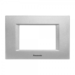 Prize si intrerupatoare, Rama 3 module Thea Modular Panasonic, Argintiu - savelectro.ro
