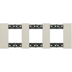 Prize si intrerupatoare, Rama 6 module(3x2), nisip, Bticino Living Now - savelectro.ro