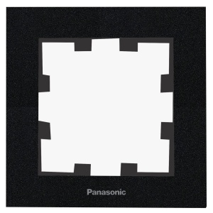 Prize si intrerupatoare Panasonic, Rama simpla, IP20, Negru, Panasonic Karre Plus 55 - savelectro.ro