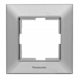 Prize si intrerupatoare, Rama simpla orizontala IP20, Argintiu, Panasonic Arkedia Slim - savelectro.ro