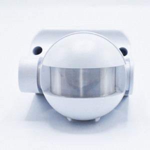 Senzor de miscare detectie 180 grade, montaj aplicat, maxim 300W led, IP44, alb, GTV