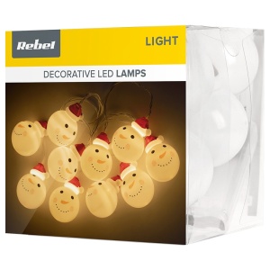 Sir luminos oameni de zapada, 10 becuri, 1.65 metri, 0.6W, lumina calda, Rebel [3]- savelectro.ro
