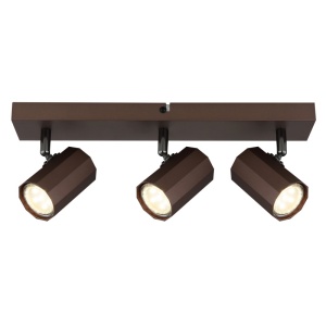Spoturi, Spot aplicat James 3xGU10, orientabil, IP20, bronz mat, Globo Lighting - savelectro.ro