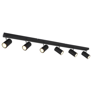 Spoturi, Spot aplicat Robby 6xGU10, orientabil, IP20, negru mat, Globo Lighting - savelectro.ro