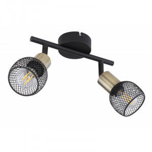 Spot Fiastra 54028-2, 2xE14, negru+bronz, IP20, Globo Lighting [3]- savelectro.ro