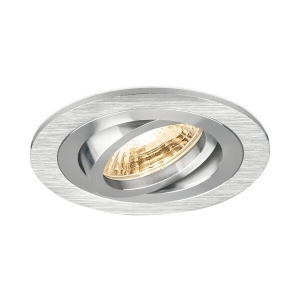 Corpuri de iluminat, Spot incastrat rotund, aluminiu, argintiu, IP20, Braytron - savelectro.ro