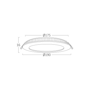 Spot LED 15W Incastrat, Rotund, Braytron, 1120lm, Lumina Neutra (4000K), Alb [7]- savelectro.ro