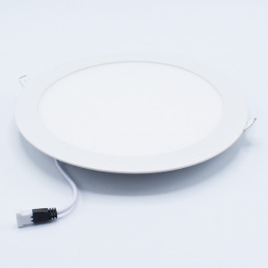 Spot led rotund incastrat 18W, 1360 lm, IP20, lumina calda (3000K), Ø225mm, alb, Braytron
