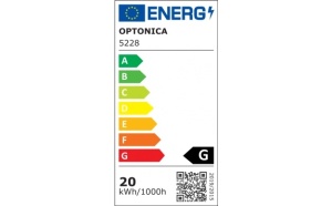 Spot LED 5228-OP, sina magnetica M15, 20W, 1300 lm, liniar, lumina calda (3000K), IP20, negru, Optonica [2]- savelectro.ro