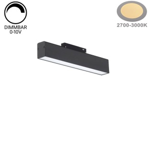 Spot LED 5274-OP, sina magnetica M35, 12W, 960 lm, liniar, lumina calda (3000K), IP20, dimabil, negru, Optonica [3]- savelectro.ro