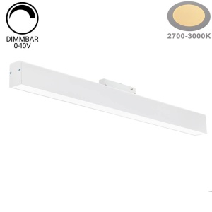 Spot LED 5285-OP, sina magnetica M35, 20W, 1600 lm, liniar, lumina calda (3000K), IP20, dimabil, alb, Optonica [3]- savelectro.ro