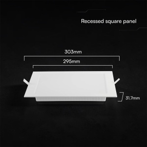 Spot LED incastrat, 24W, 2640lm, lumina calda/neutra/rece, cip CREE, IP20, alb, V-tac [4]- savelectro.ro