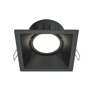 Spot LED incastrat Maytoni Dot 1xGU10, IP20, negru, aluminiu, 50W [1]- savelectro.ro