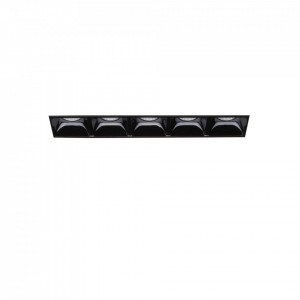 Spot LED Lika Trimless 267906, incastrat, 12.5W, 1250lm, lumina neutra, IP20, negru, Ideal Lux