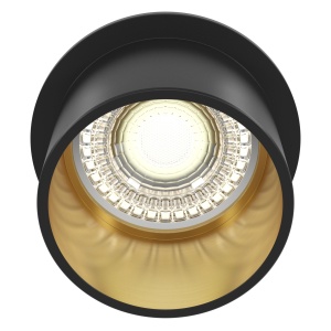Corpuri de iluminat, Spot Reif DL050-01GB, incastrat, 1xGU10, negru+auriu, IP20, Maytoni - savelectro.ro