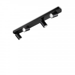 Spot Rudy 229072, orientabil, 4xGU10, negru, IP20, Ideal Lux