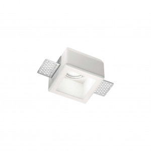 Spoturi, Spot Samba 229997, patrat, incastrat, 1xGU10, alb, IP20, Ideal Lux - savelectro.ro