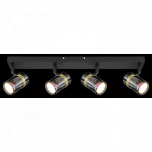 Spot Trabby 57916-4, orientabil, 4xGU10, auriu+fumuriu+negru, IP20, Globo Lighting [5]- savelectro.ro