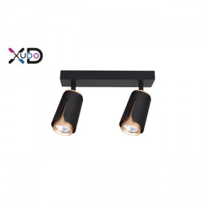 Spoturi, Spot Xudo XD-IK262B, orientabil, 2xGU10, auriu+negru, IP20, Masterled - savelectro.ro