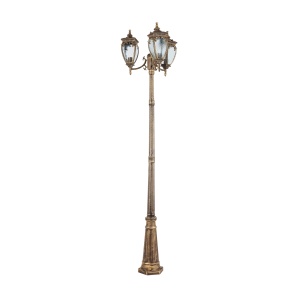 Stalp pentru exterior Fleur O414FL-03GB, 3xE27, bronz+transparent, IP44, Maytoni [2]- savelectro.ro