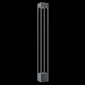 Stalp pentru exterior LED Elbe O424FL-L10GF, 10W, 650lm, lumina calda, IP65, gri, Maytoni [1]- savelectro.ro
