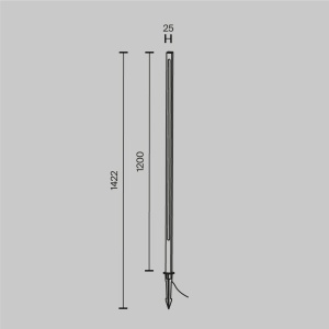 Stalp pentru exterior LED Pole O440FL-L18GF3K, 18W, 950lm, lumina calda, IP65, grafit, Maytoni [5]- savelectro.ro