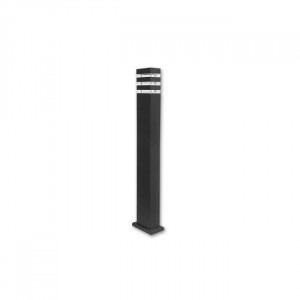 Stalpi iluminat exterior, Stalp pentru exterior negru, 1 bec, dulie GU10, IP44, Masterled - savelectro.ro