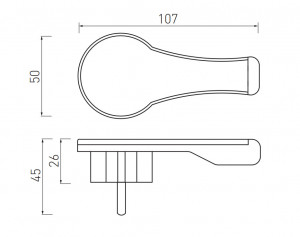 Stecher plat, cu impamantare, 16A, alb, GTV [2]- savelectro.ro
