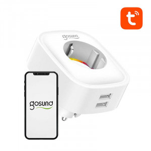Stecher smart Gosund, 2 USB 2.1A, alb, Gosund [2]- savelectro.ro