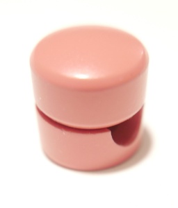 Accesorii cablu textil, Suport cablu textil, 2x0.75 mm, metal, coral - savelectro.ro